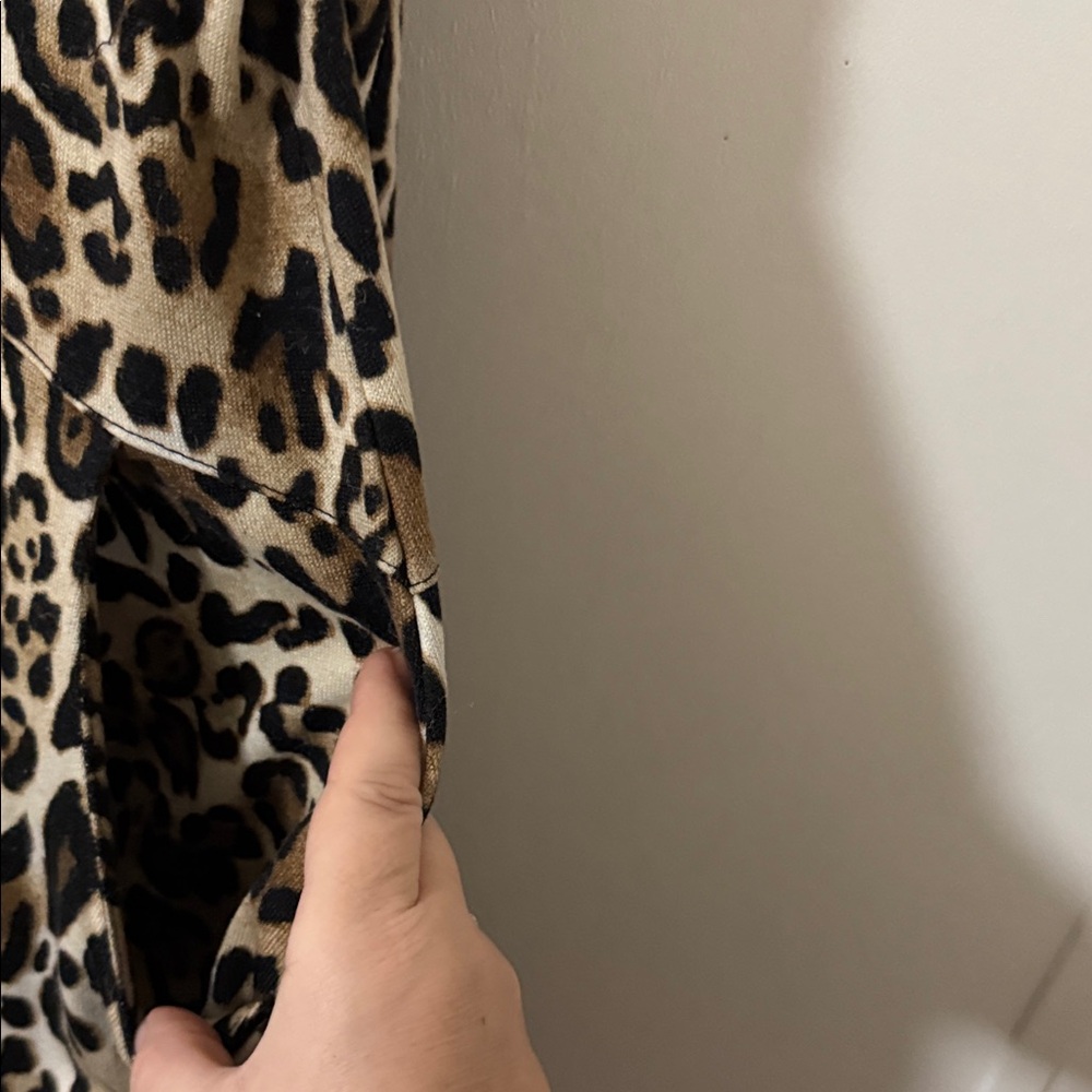Chico's Brown Leopard Print Tunic Top - Picture 3 of 5